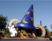 Mickey's wizard hat, the icon of Hollywood Studios